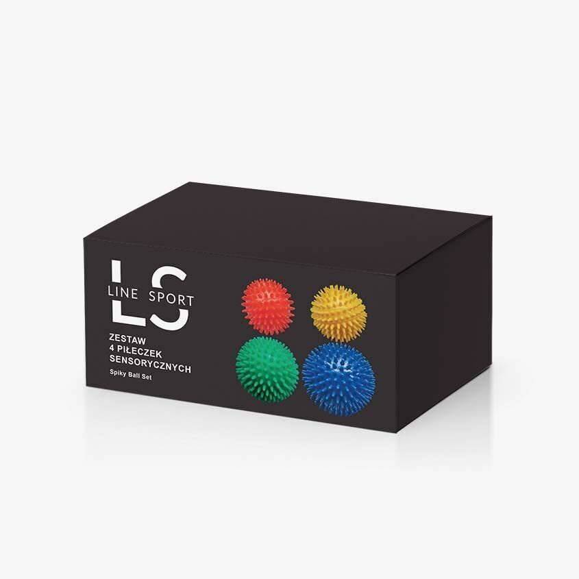 Sensorische Massage | Sensorische Bälle | Stachelbälle - 4er-Set
