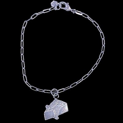 Cheesecake Bracelet - Single Charm - Silver