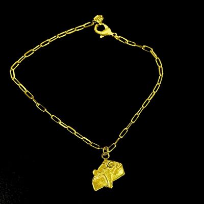 Cheesecake Bracelet - Single Charm - Gold