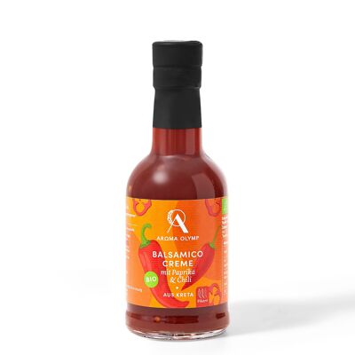 Crema balsamica biologica con peperoni e peperoncino