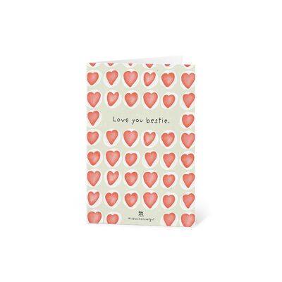 Tarjeta de felicitación - Te amo, mejor amiga