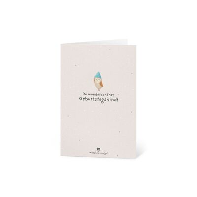 Carte de vœux - Magnifique enfant fêté