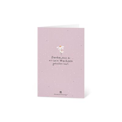 Greeting Card - Thank you for helping me grow