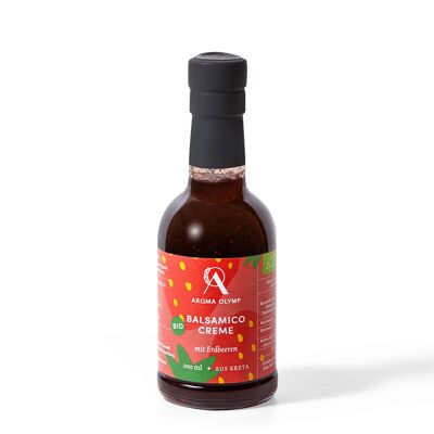 Crema balsamica biologica con fragole