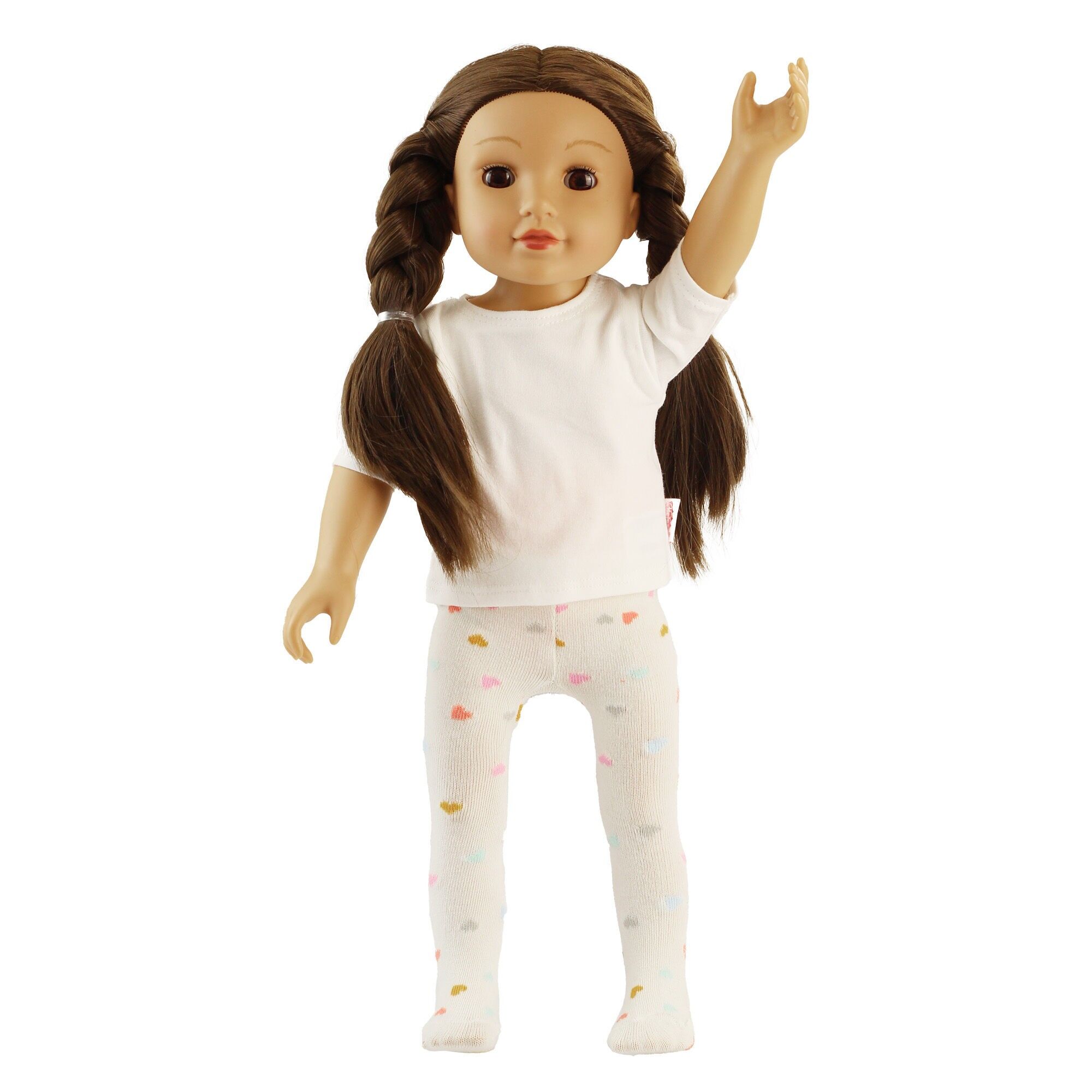 Medias de muñeca con calcetines ''Corazón Confeti'', talla 28-35cm