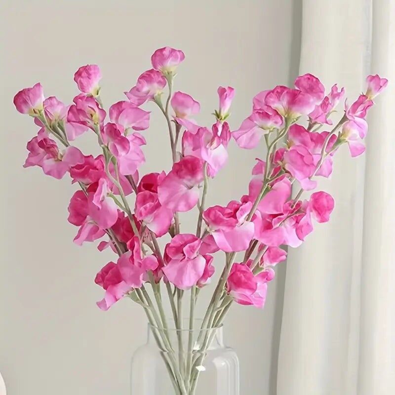 Fleurs artificielles de pois de senteur – Décoration de centre de table pour bouquet de mariage