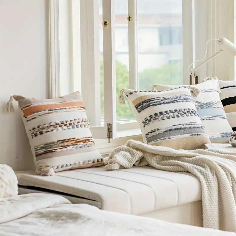 Floral Dandelion Throw Pillow Covers - Cottagecore Velvet Decor