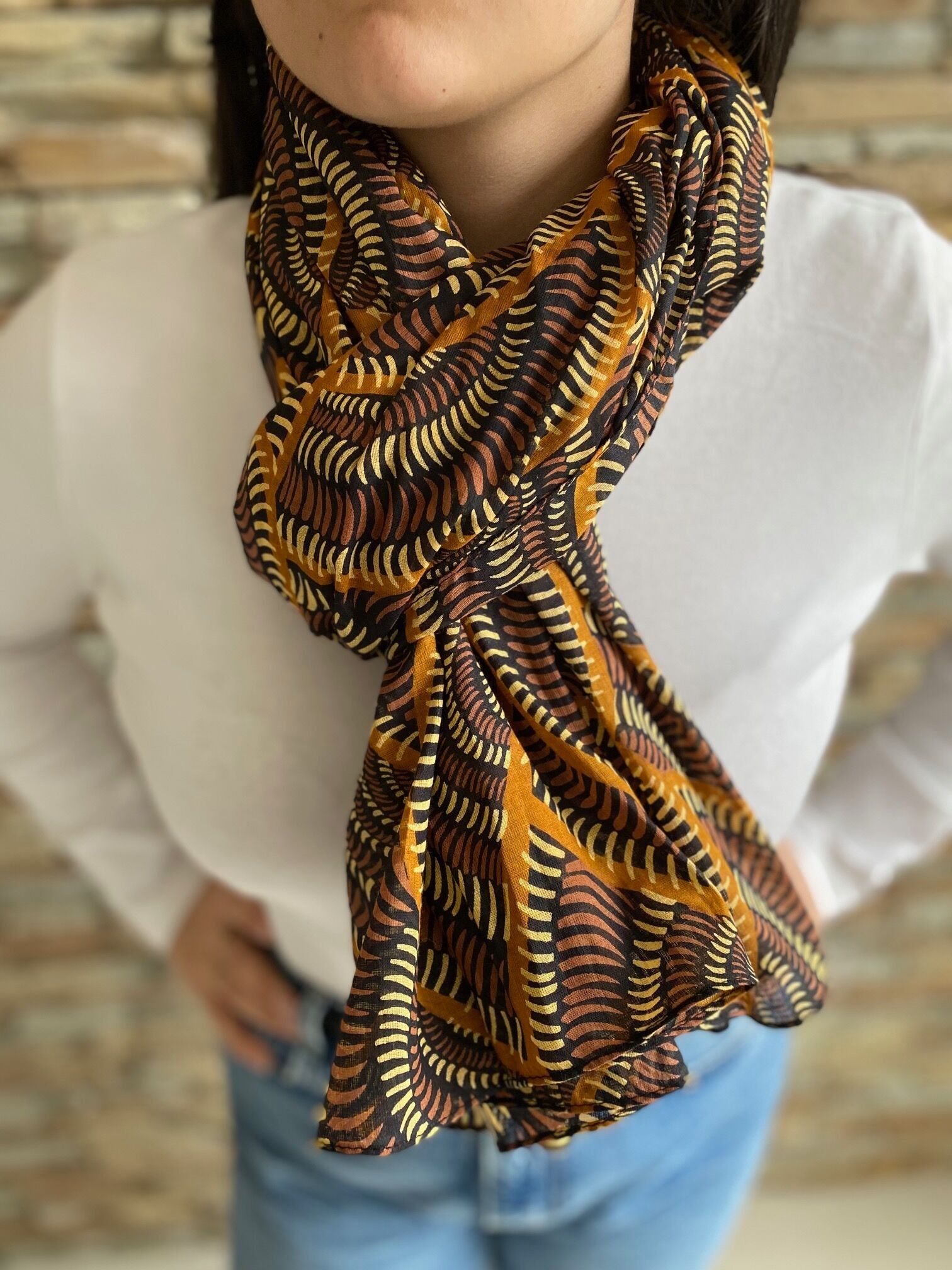 Sciarpa 100% cotone - unisex