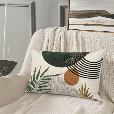 Boho Style Linen Pillow Covers - 2 Pieces, 30.48x50.8 cm,