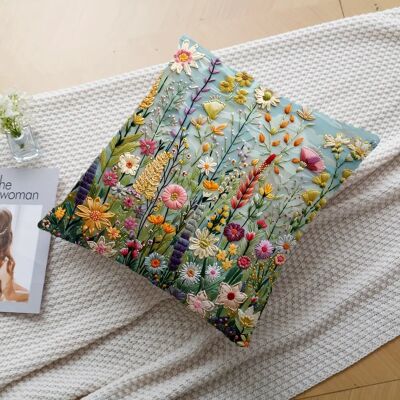 1pc Contemporary floral throw pillow cover 45cmx45cm