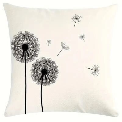 2pcs New dandelion print pillow case home sofa decorative cushion covers