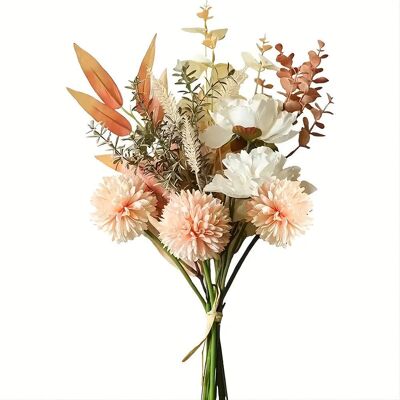 1 fleur artificielle en soie pour décoration intérieure et mariage