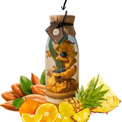 Preparation for Pineapple Orange Amaretto arranged rum