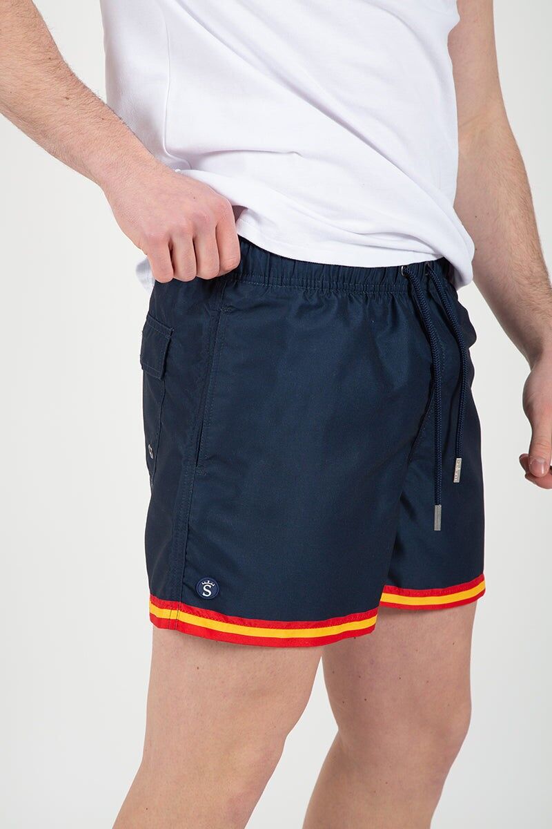 Spanien Gestreifter Badeanzug