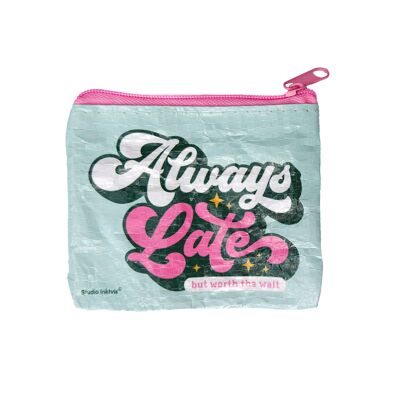 Mini wallet Always late made of recycled plastic
