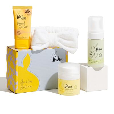 Rutina facial diaria Lav Kids con crema hidratante facial
