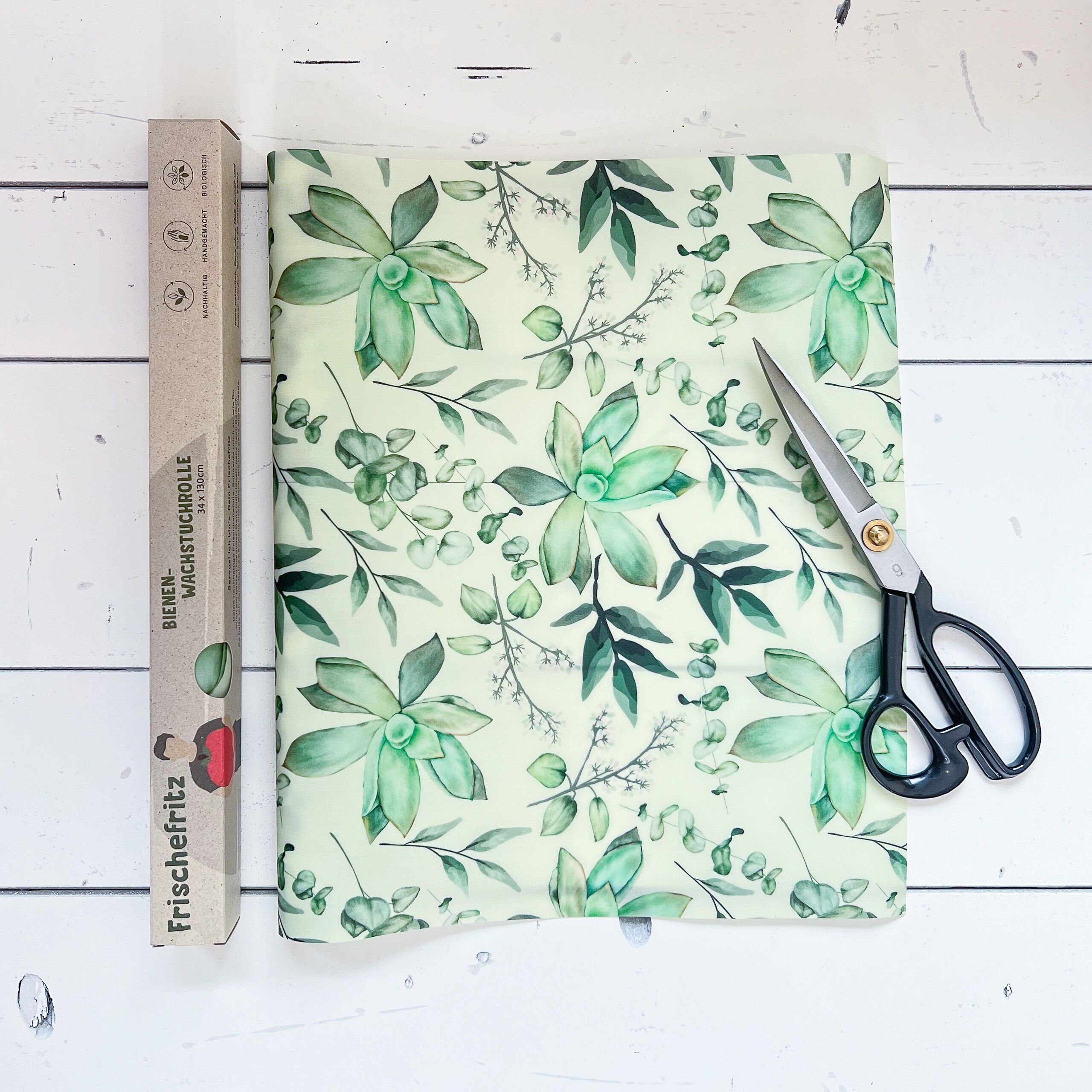 Beeswax cloth roll 34x130cm | Succulent | Mega-FRISCHEFRITZ