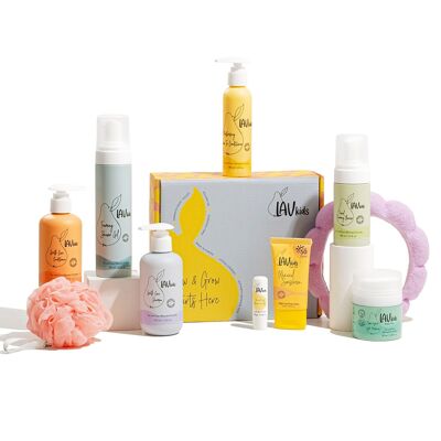 Coffret de soins Lav Kids Total Gentle avec crème hydratante Super Hydrate