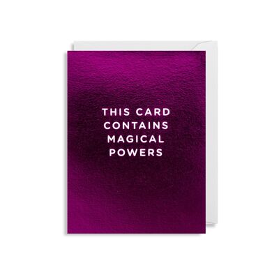 This Card Contains Magical Powers