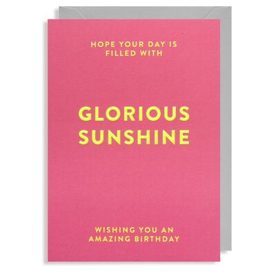 Glorious Sunshine: Birthday Card
