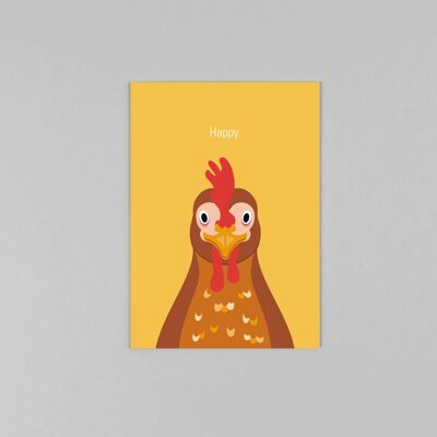 Postal de cartón de pulpa de madera de Rosi Huhn