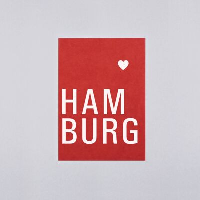 Postal de cartón de pulpa de madera de Udo Hamburg