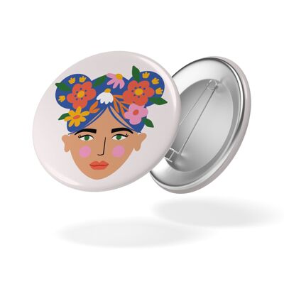 Badge SPRING - Girl Flower