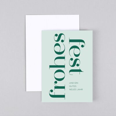 Carte de Noël Holly Fest