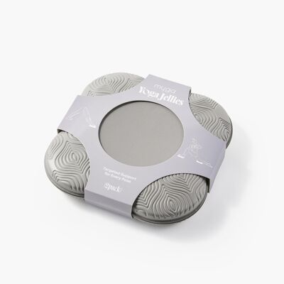 Gelatinas de soporte para yoga grises (paquete de 2)