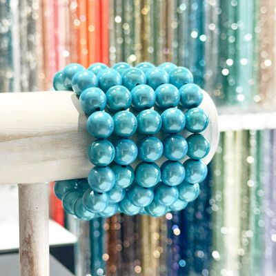 Bracciale in resina da 14 mm - Modello colore blu