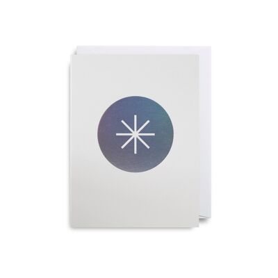 Silver Holo Snowflake - Single Card
