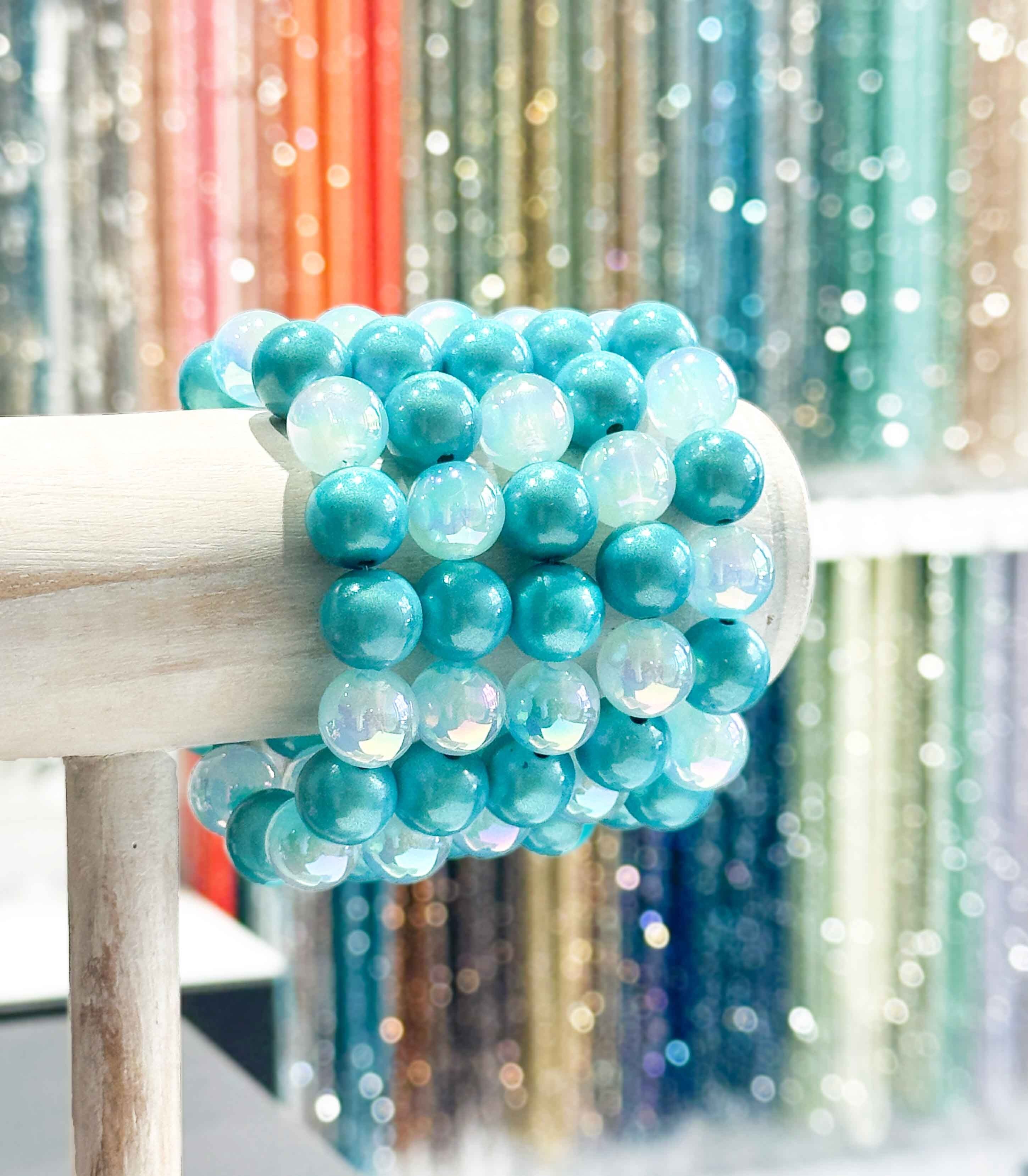 Cinturino in resina da 14 mm - Modello di colore blu e blu olografico