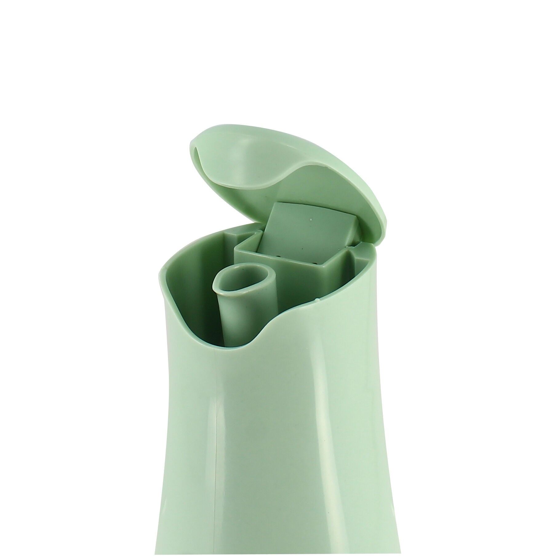 500-ml-Ölflasche aus Glas und grünem Kunststoff