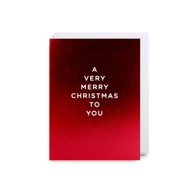 A Very Merry Christmas To You - Single Card