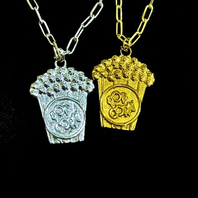 Collar de palomitas de maíz - Mediano - Dorado