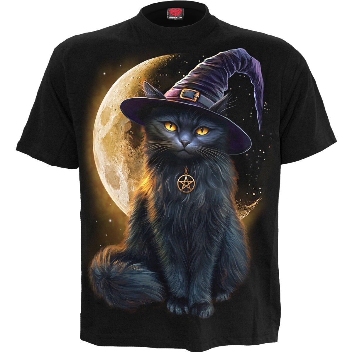 FAMILIAR MAGIC - T-shirt imprimé devant noir