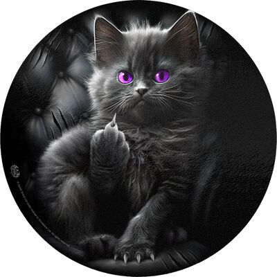 CATTITUDE - Tagliere in vetro (circolare)
