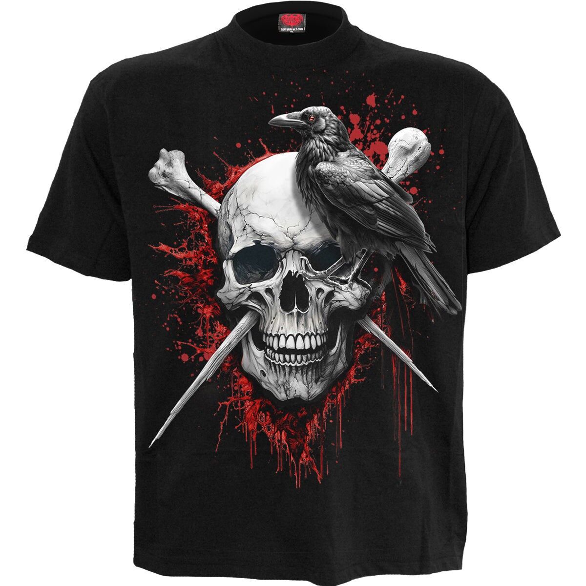 DEATH RAVEN - T-shirt noir