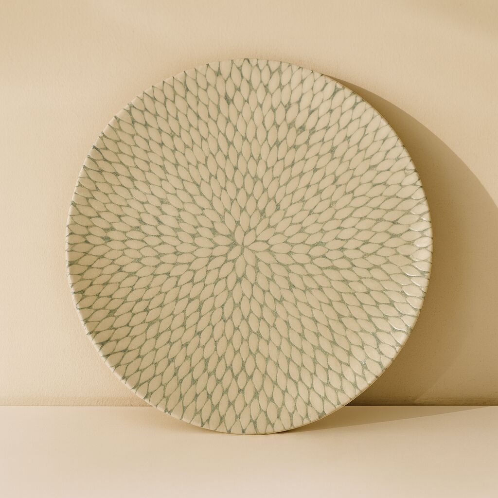 27cm white porcelain dinner plate JASMIN