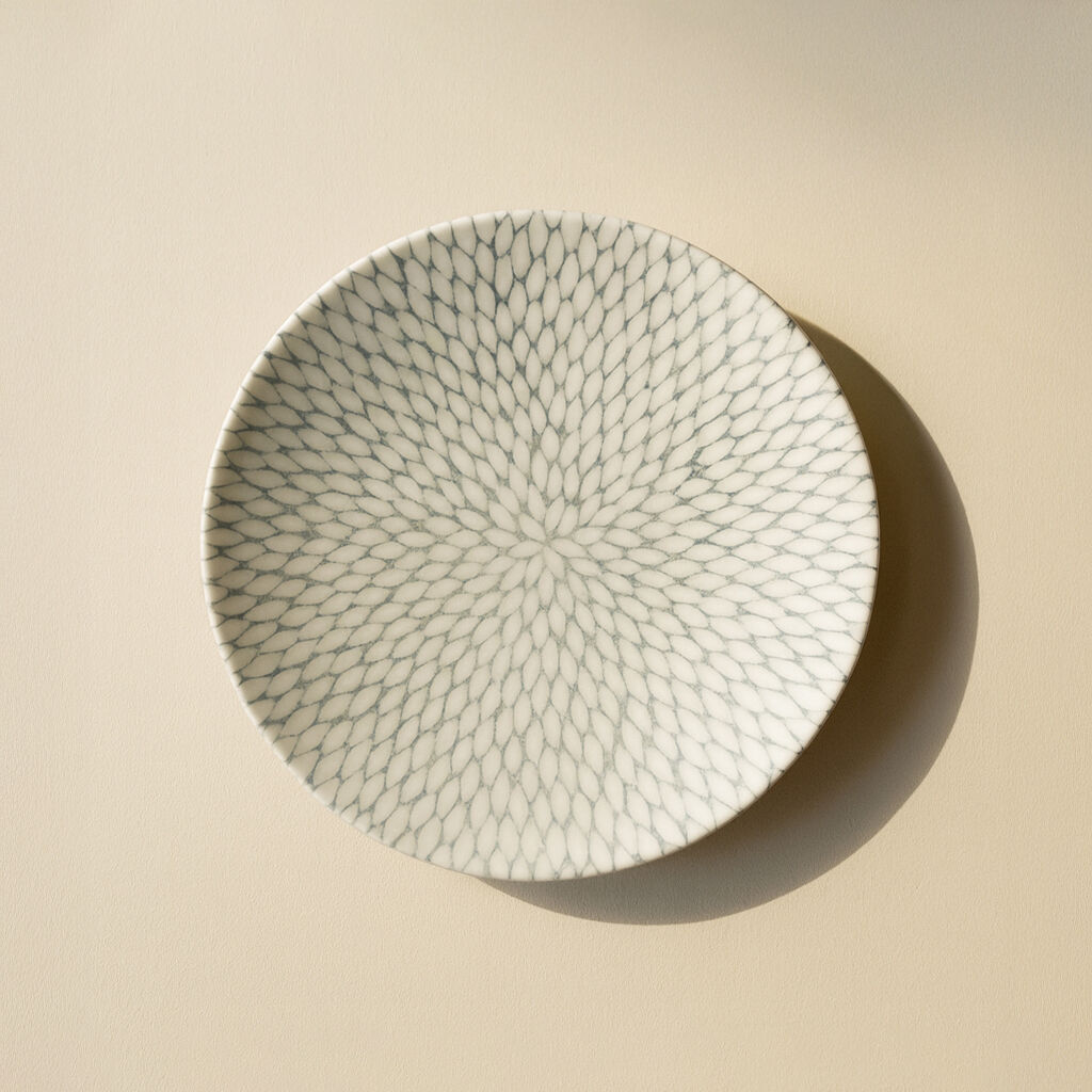 21cm deep plate in white porcelain JASMIN