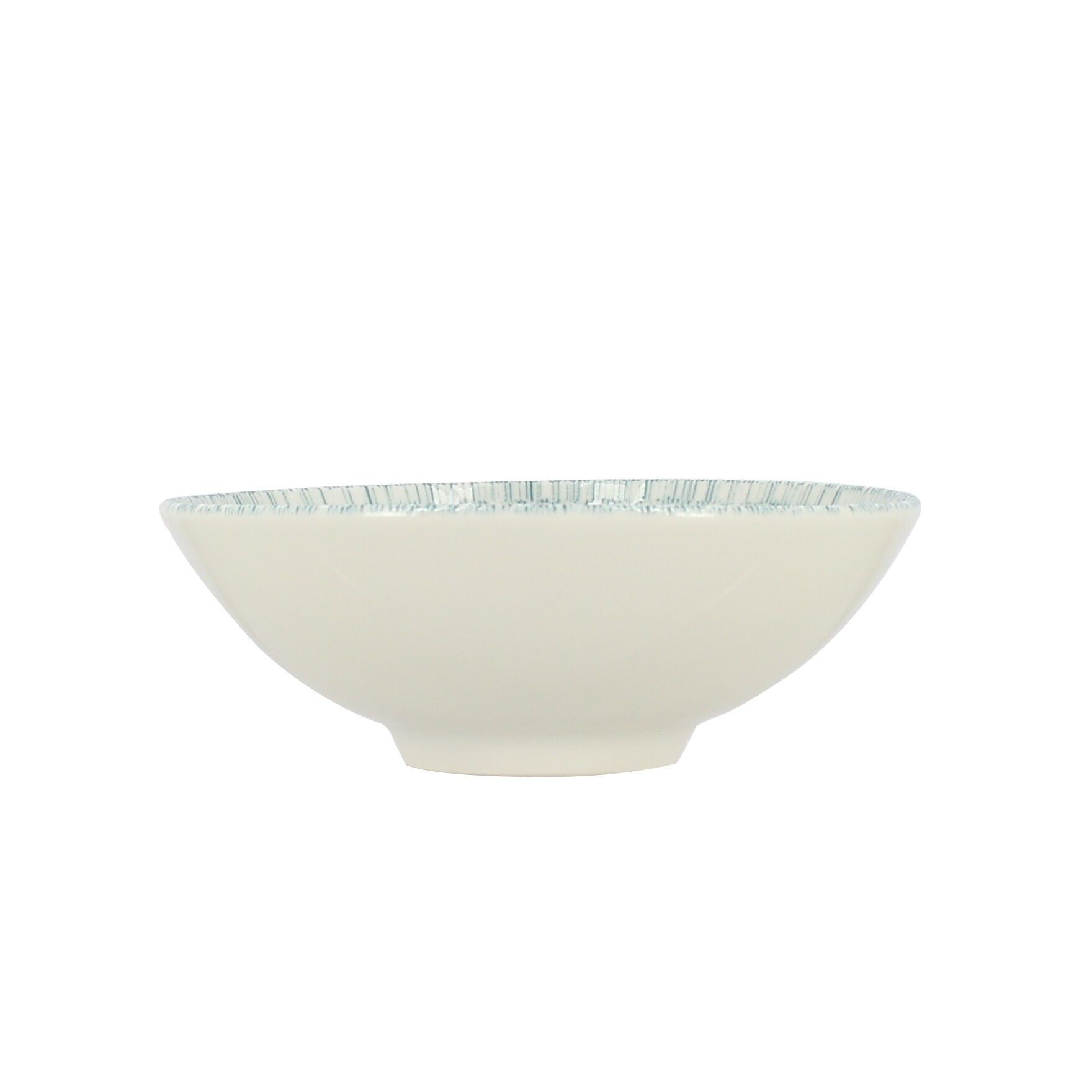15cm aqua bowl in white and blue porcelain