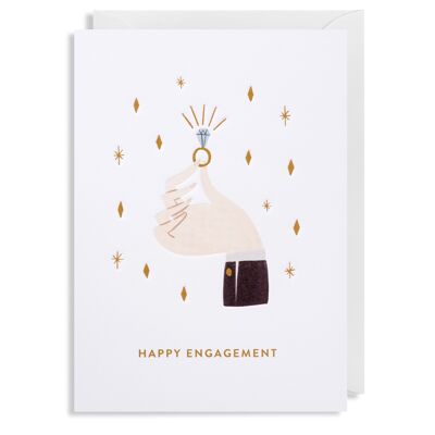 Sparkling Ring: Engagement Card