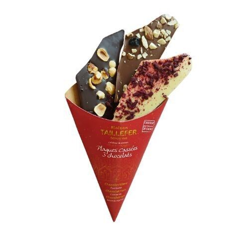 Piatti rotti 3 cioccolatini in un cono da 100g