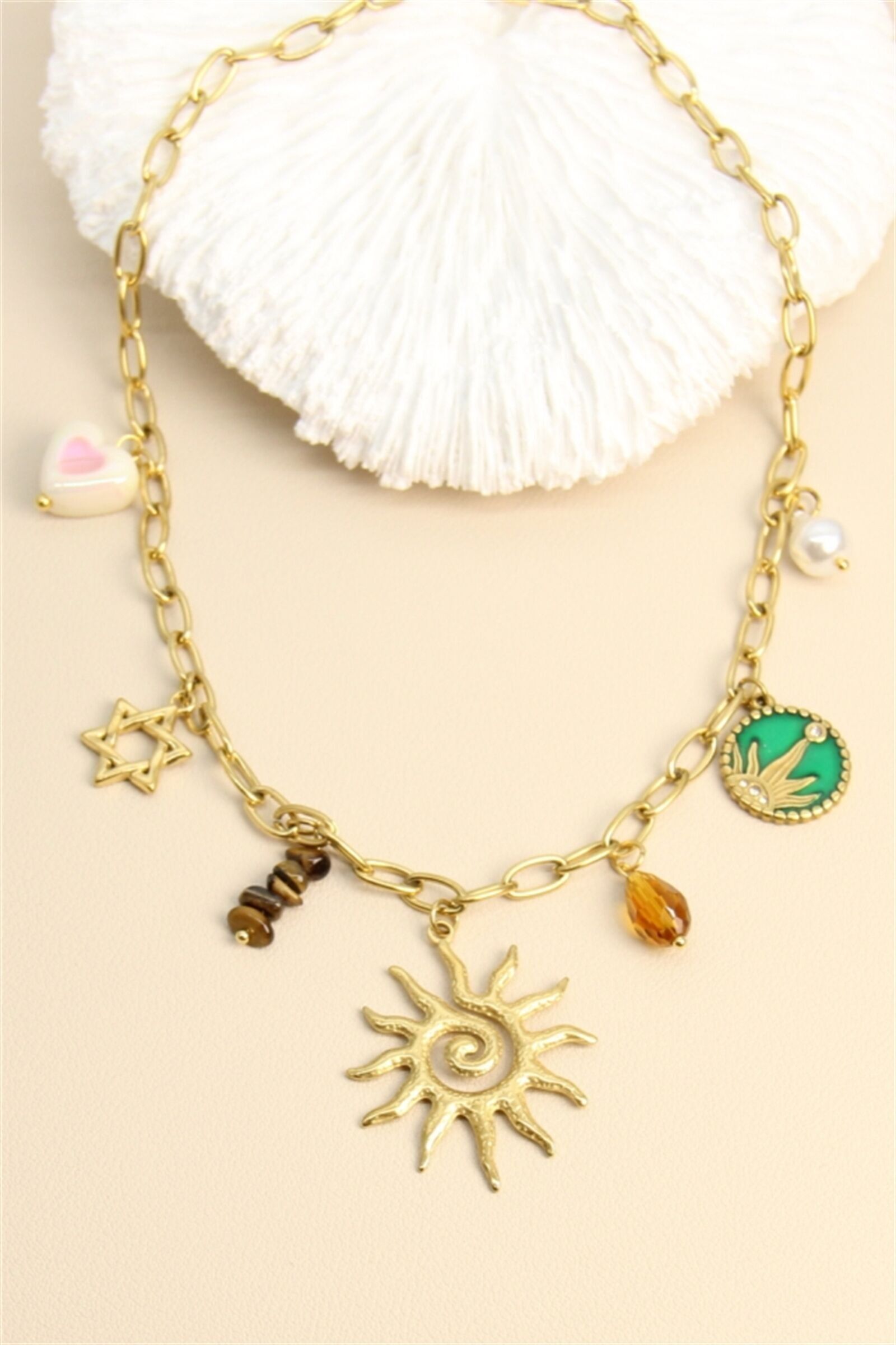 Halskette „Kosmische Liebe“ – Edelstahl