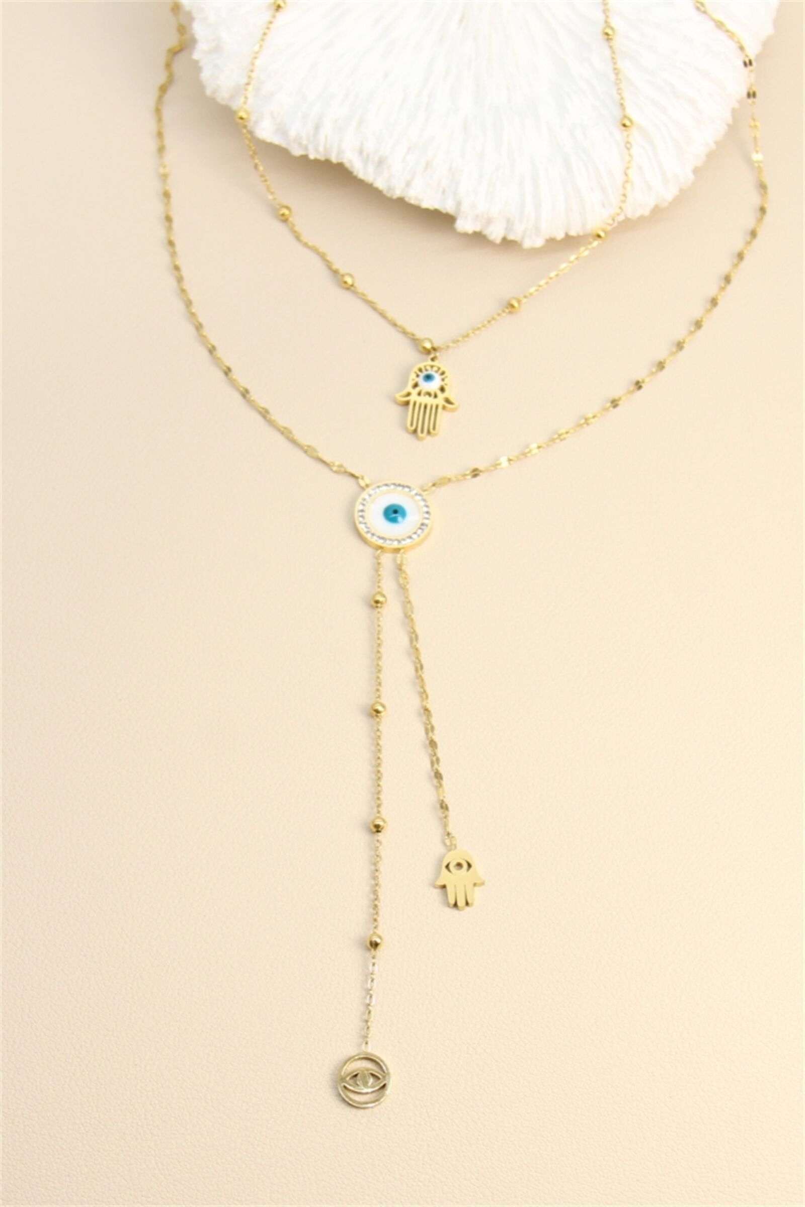 Halskette aus Edelstahl – Bohemian Spirit & gute Energie