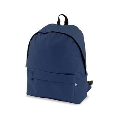 Mochila Escolar Color Básico Azul