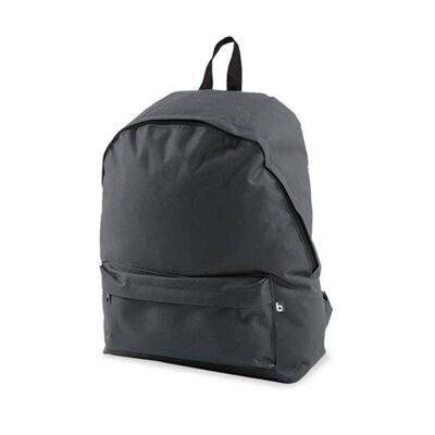 Mochila Escolar Color Básico Gris