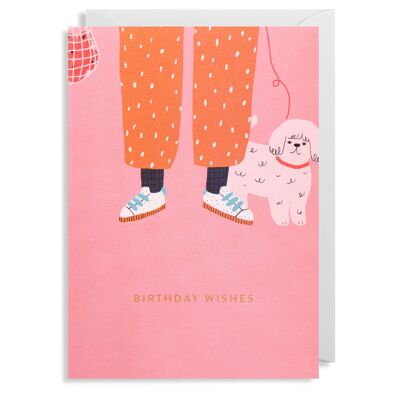 Poodle: Birthday Card