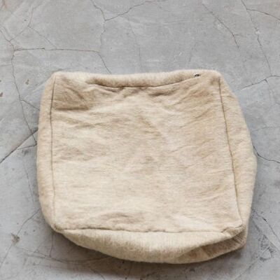 Handmade Wool Pouf – Slow Down Collection | 55 x 55 cm