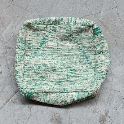 Pouf kilim marocchino fatto a mano in lana | 55 x 55 x 20 cm